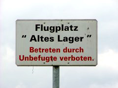 Das Schild